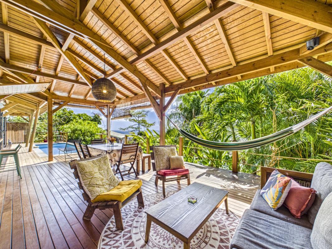 10.Location villa piscine vue mer 3 chambres Deshaies Guadeloupe